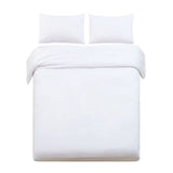 NNEDSZ Bedding Super King Classic Quilt Cover Set - White