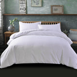 NNEDSZ Bedding Super King Classic Quilt Cover Set - White