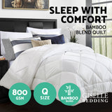 NNEDSZ Bedding Microfiber Microfibre Bamboo Quilt Winter Duvet Doona Queen