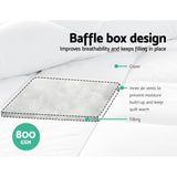 NNEDSZ Bedding Microfiber Microfibre Bamboo Quilt Duvet Cover Doona Winter Super King