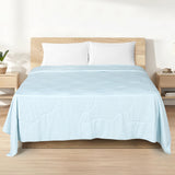 NNEDSZ Cooling Quilt Summer Comforter Blanket Blue King