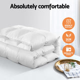 NNEDSZ  Bedding Goose Down Feather Quilt Cover Duvet 800GSM Winter Doona White King