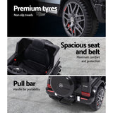 NNEDSZ -Kids Ride On Car Electric AMG G63 Licensed Remote Cars 12V Black