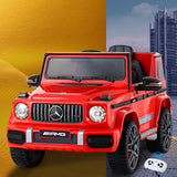 NNEDSZ Kids Ride On Car Electric Mercedes-Benz Licensed Toys 12V Battery Red Cars AMG63