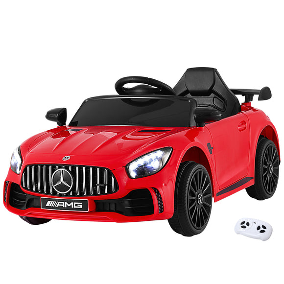 NNEDSZ Kids Ride On Car Mercedes-Benz AMG GTR Electric Toy Cars 12V Red