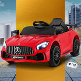 NNEDSZ Kids Ride On Car Mercedes-Benz AMG GTR Electric Toy Cars 12V Red