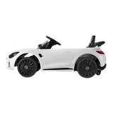 NNEDSZ Kids Ride On Car Mercedes-Benz AMG GTR Electric Toy Cars 12V White