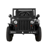 NNEDSZ Rigo Kids Ride On Car Off Road Military Toy Cars 12V Black