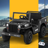 NNEDSZ Rigo Kids Ride On Car Off Road Military Toy Cars 12V Black