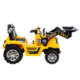 NNEDSZ Kids Ride On Bulldozer Digger Electric Car Yellow