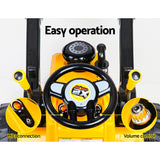 NNEDSZ Kids Ride On Bulldozer Digger Electric Car Yellow