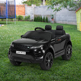NNEDSZ  Car Licensed Land Rover 12V Electric Car Toys Battery Remote Black