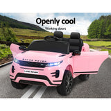 NNEDSZ  Car Licensed Land Rover 12V Electric Car Toys Battery Remote Pink