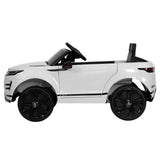 NNEDSZ  Car Licensed Land Rover 12V Electric Car Toys Battery Remote White