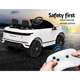 NNEDSZ  Car Licensed Land Rover 12V Electric Car Toys Battery Remote White