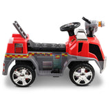 NNEDSZ Kids Ride On Fire Truck Motorbike Motorcycle Car Red Grey