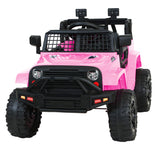 NNEDSZ Kids Ride On Car Electric 12V Car Toys Jeep Battery Remote Control Pink