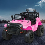 NNEDSZ Kids Ride On Car Electric 12V Car Toys Jeep Battery Remote Control Pink