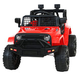 NNEDSZ Kids Ride On Car Electric 12V Car Toys Jeep Battery Remote Control Red