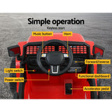 NNEDSZ Kids Ride On Car Electric 12V Car Toys Jeep Battery Remote Control Red