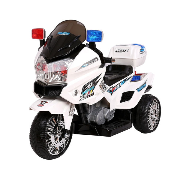 NNEDSZ Kids Ride On Motorbike Motorcycle Car White