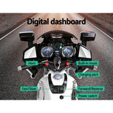 NNEDSZ Kids Ride On Motorbike Motorcycle Car White