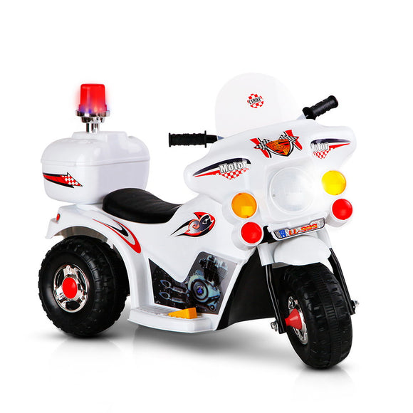 NNEDSZ Kids Ride On Motorbike Motorcycle Car Toys White