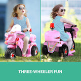 NNEDSZ Kids Ride On Motorbike Motorcycle Car Pink