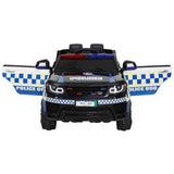 NNEDSZ  Kids Ride On Car Inspired Patrol Police Electric Powered Toy Cars Black