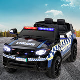 NNEDSZ  Kids Ride On Car Inspired Patrol Police Electric Powered Toy Cars Black