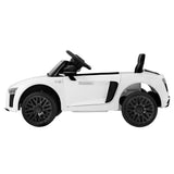 NNEDSZ Kids Ride On Car Audi R8 Licensed Sports Electric Toy Cars 12V Battery White