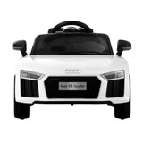 NNEDSZ Kids Ride On Car Audi R8 Licensed Sports Electric Toy Cars 12V Battery White