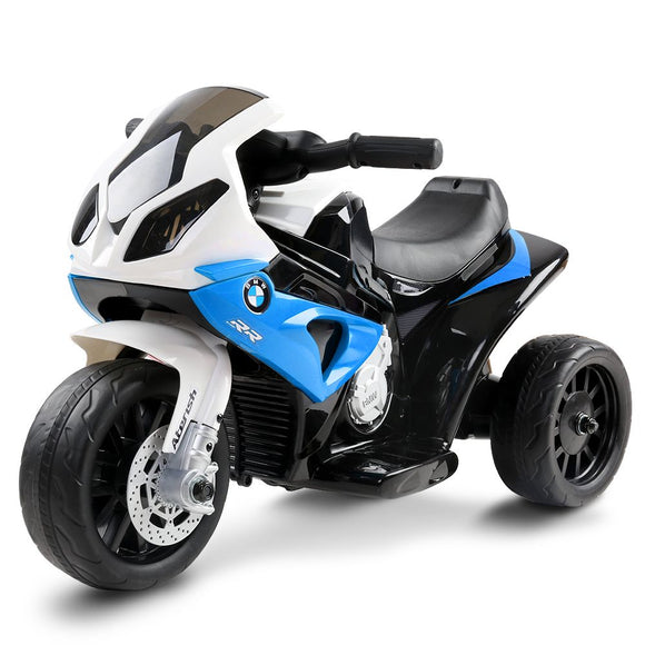 NNEDSZ Kids Ride On Motorbike BMW Licensed S1000RR Motorcycle Car Blue