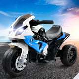 NNEDSZ Kids Ride On Motorbike BMW Licensed S1000RR Motorcycle Car Blue