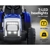 NNEDSZ Ride On Car Tractor Toy Kids Electric Cars 12V Battery Child Toddlers Blue