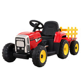 NNEDSZ Ride On Car Tractor Toy Kids Electric Cars 12V Battery Child Toddlers Red