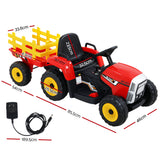 NNEDSZ Ride On Car Tractor Toy Kids Electric Cars 12V Battery Child Toddlers Red