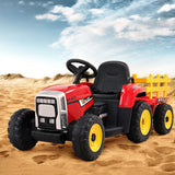 NNEDSZ Ride On Car Tractor Toy Kids Electric Cars 12V Battery Child Toddlers Red
