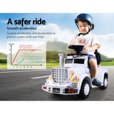 NNEDSZ Ride On Cars Kids Electric Toys Car Battery Truck Childrens Motorbike Toy Rigo White