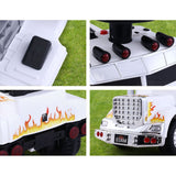 NNEDSZ Ride On Cars Kids Electric Toys Car Battery Truck Childrens Motorbike Toy Rigo White