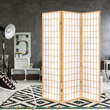 NNEDSZ 3 Panel Wooden Room Divider - Natural