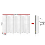 NNEDSZ 8 Panel Room Divider Privacy Screen Dividers Stand Oriental Vintage White