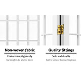 NNEDSZ 8 Panel Room Divider Privacy Screen Dividers Stand Oriental Vintage White