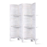 NNEDSZ Room Divider Privacy Screen Foldable Partition Stand 4 Panel White