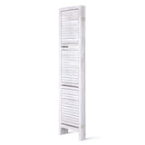 NNEDSZ Room Divider Privacy Screen Foldable Partition Stand 4 Panel White