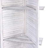 NNEDSZ Room Divider Privacy Screen Foldable Partition Stand 4 Panel White