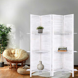 NNEDSZ Room Divider Privacy Screen Foldable Partition Stand 4 Panel White