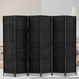 NNEDSZ 6 Panel Room Divider - Black
