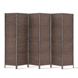 NNEDSZ 6 Panel Room Divider - Brown