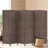 NNEDSZ 6 Panel Room Divider - Brown